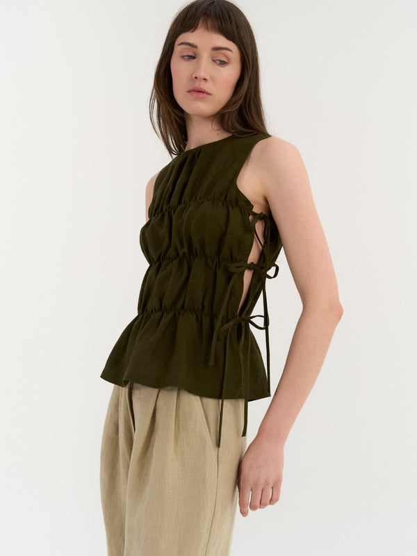 Eloise Gerafftes Top