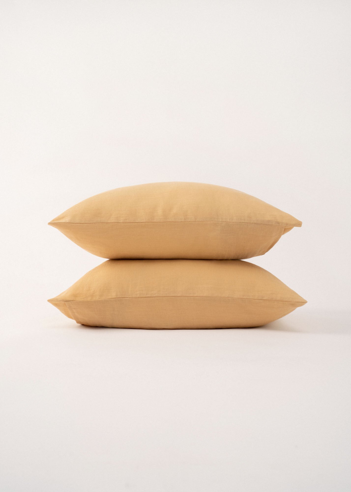 AmourLinen Linen pillowcases Linen pillowcase in Mustard Linen pillowcase in Mustard