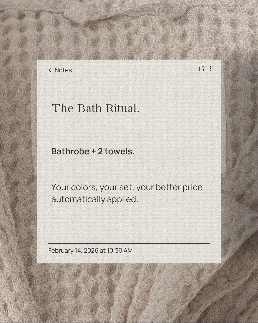 Peignoir gaufré pour femme