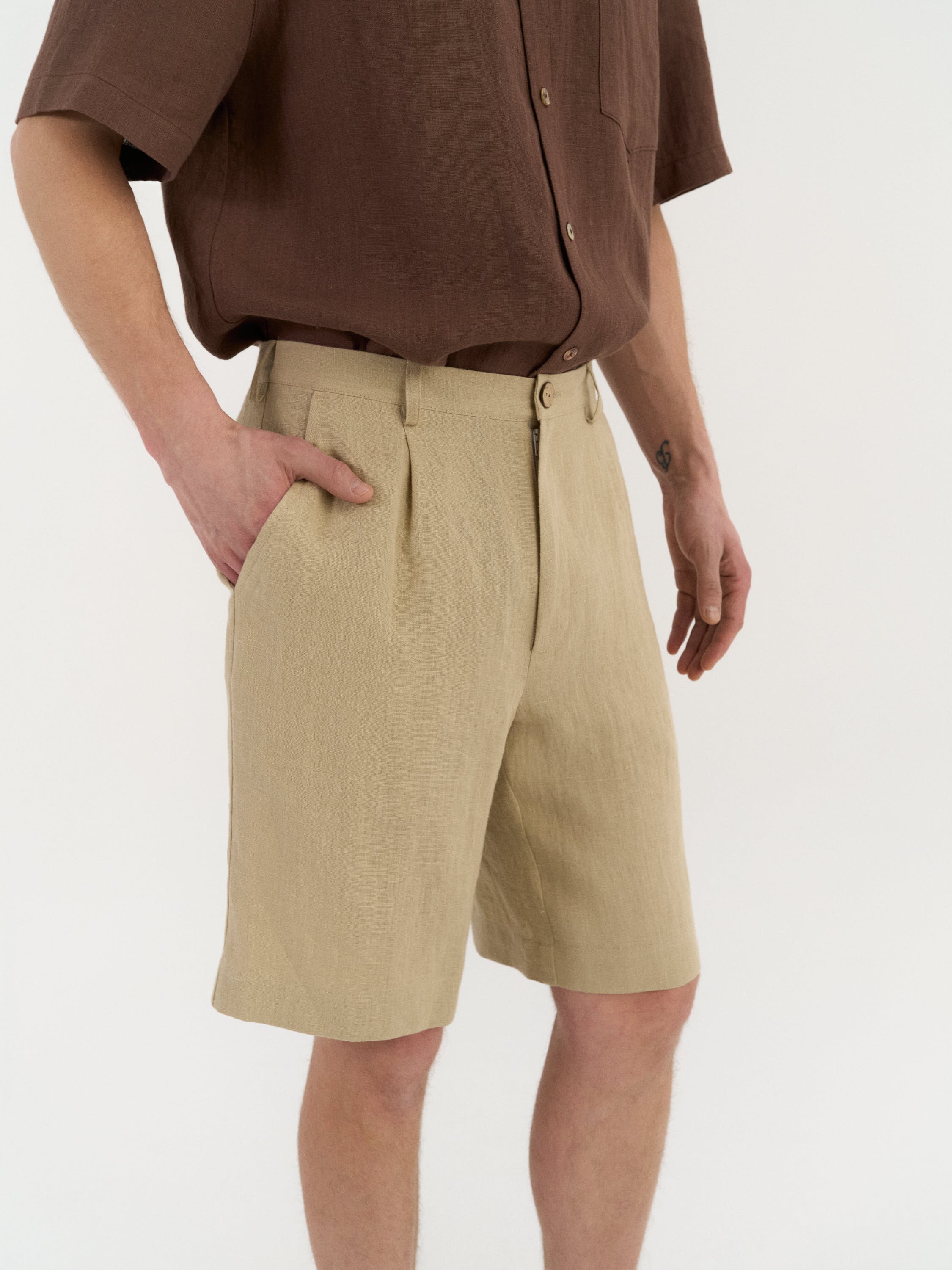 Marco Pleated Shorts