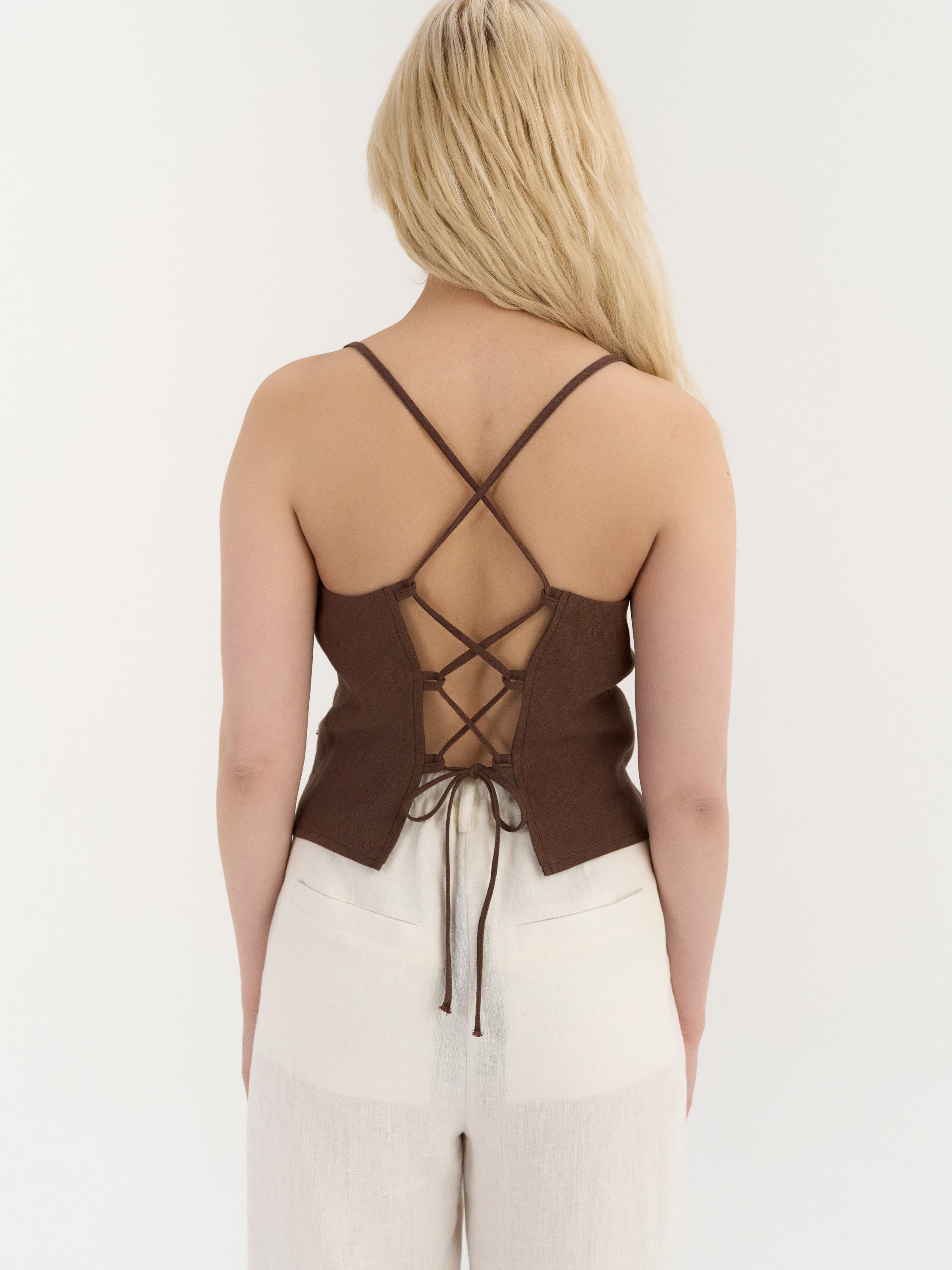 Ava Lace-Back Top