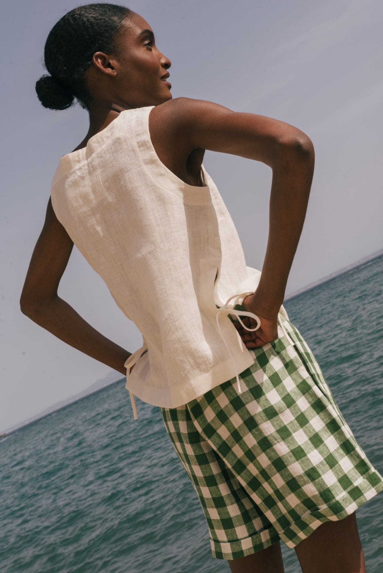 AmourLinen Linen bottom Linen shorts MIA Linen shorts MIA | AmourLinen | Linen Clothing