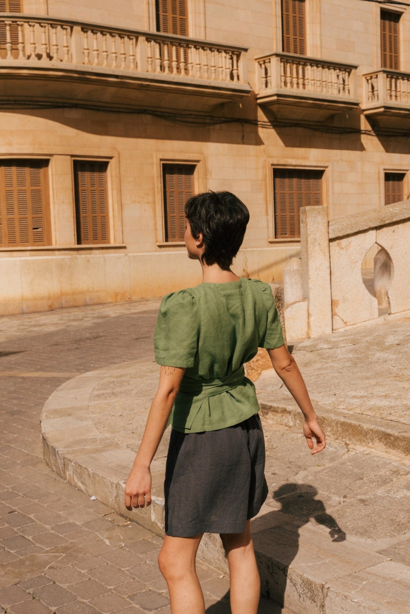 AmourLinen Linen dress Betty classic linen shorts Betty classic linen shorts